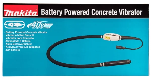 Makita vr001cz vibratore per calcestruzzo 40 v senza batteria - dettaglio 9