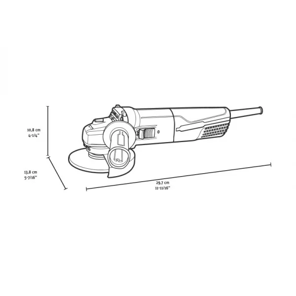 Fervi ffag08603a-125k smerigliatrice angolare 860 w da 125 mm - dettaglio 2