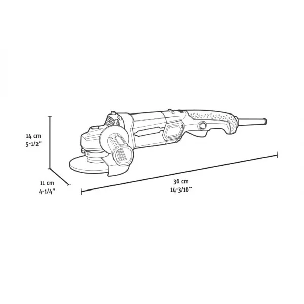 Fervi ffag12003v-125k smerigliatrice angolare 1200 w da 125 mm - dettaglio 2