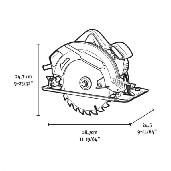 Fervi ffcs15003a-190k sega circolare 1500 w da 190 mm - dettaglio 2