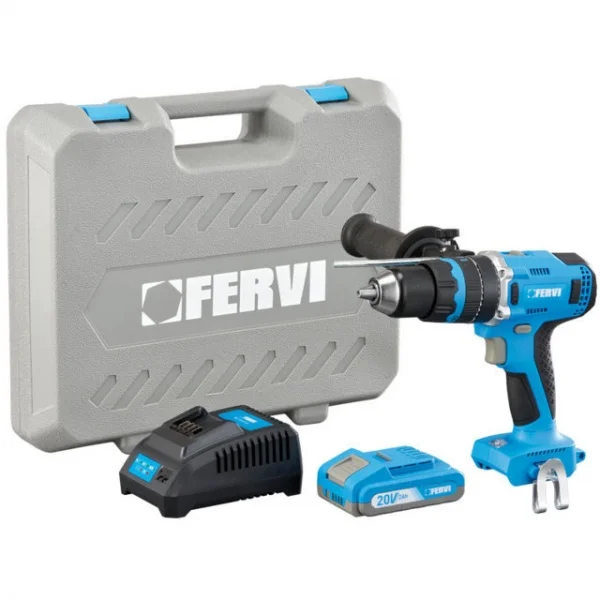 Fervi fb20id3ab-12b trapano a percussione brushless a batteria 20 v - dettaglio 1