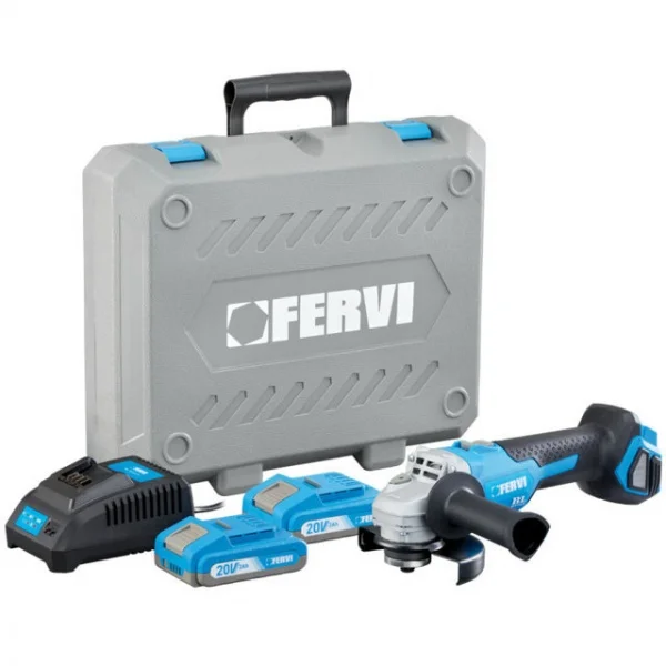 Fervi fb20ag3ab-22b smerigliatrice angolare 125 mm brushless a batteria 20 v - dettaglio 1