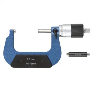Fervi m022/50/75 micrometro per esterni centesimale 50 - 75 mm - dettaglio 1