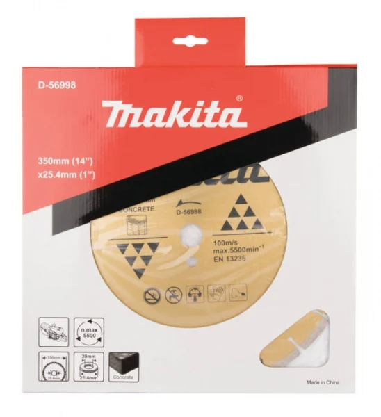 Makita d-56998 disco diamantato a settori 350x25,4 mm per cemento - dettaglio 2