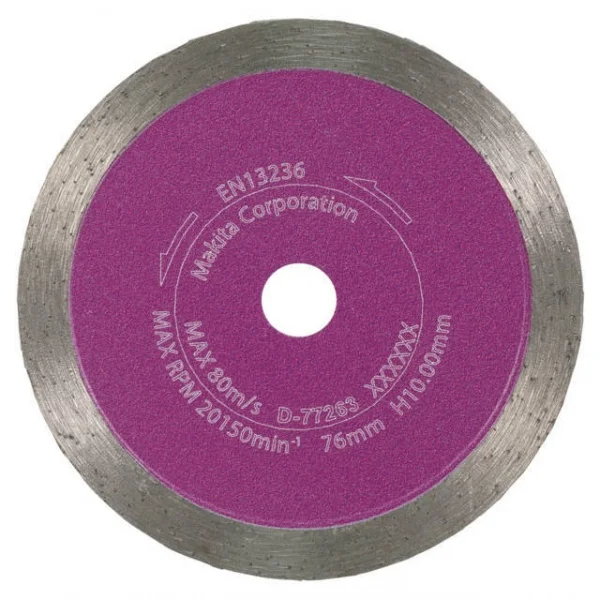 Makita d-77263 disco diamantato 76x10 mm a corona continua per piastrelle - dettaglio 2