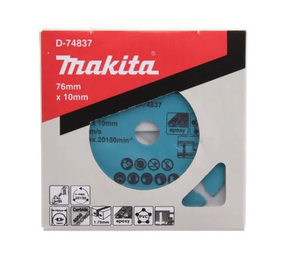 Makita d-74837 disco da taglio 76x10 mm per epoxy e pvc - dettaglio 3