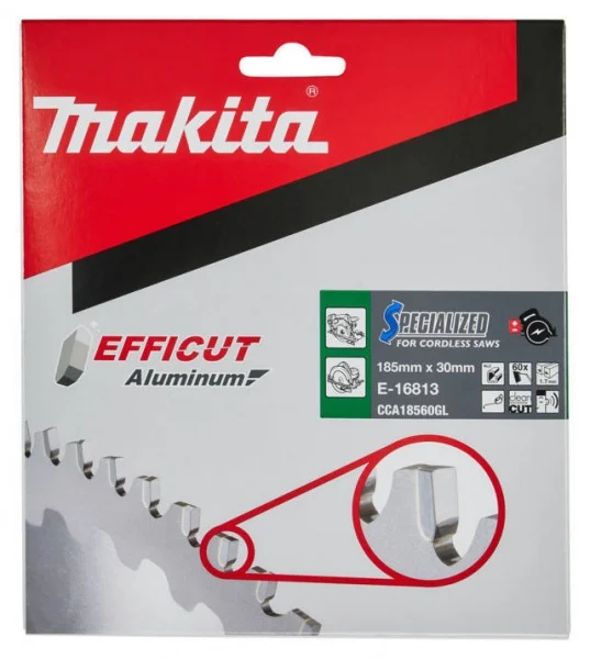 Makita e-16813 efficut lama tct per seghe circolari 185x30 mm per alluminio - dettaglio 2