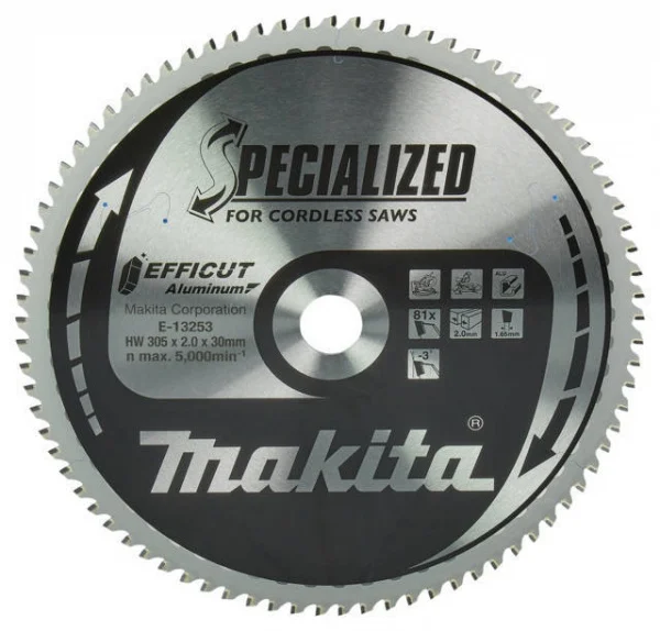 Makita e-13253 efficut lama tct per troncatrici 305x30 mm per alluminio - dettaglio 1