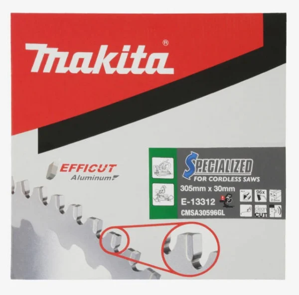 Makita e-13312 efficut lama tct per troncatrici 305x30 mm per alluminio - dettaglio 2