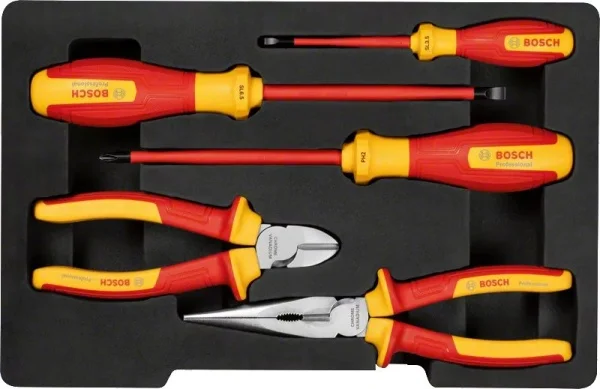 Bosch 1600a02ng2 set di utensili manuali isolati vde per elettricisti 5 pz. - dettaglio 2