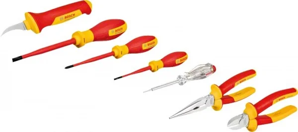 Bosch 1600a02ng3 set di utensili manuali isolati vde per elettricisti 7 pz. - dettaglio 1
