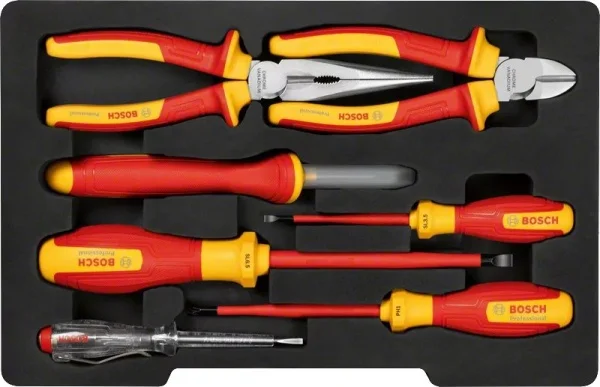 Bosch 1600a02ng3 set di utensili manuali isolati vde per elettricisti 7 pz. - dettaglio 2