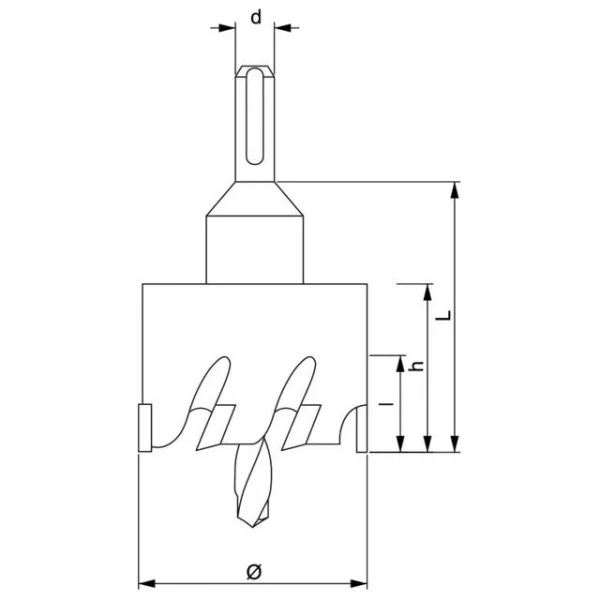 Fervi f019 sega a tazza per metallo con inserti hm - dettaglio 4