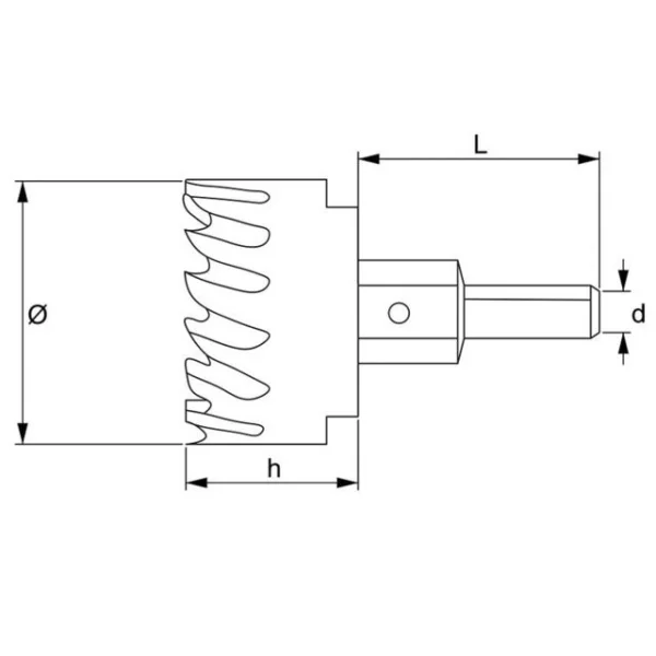 Fervi f015 sega a tazza hss per metallo - dettaglio 4