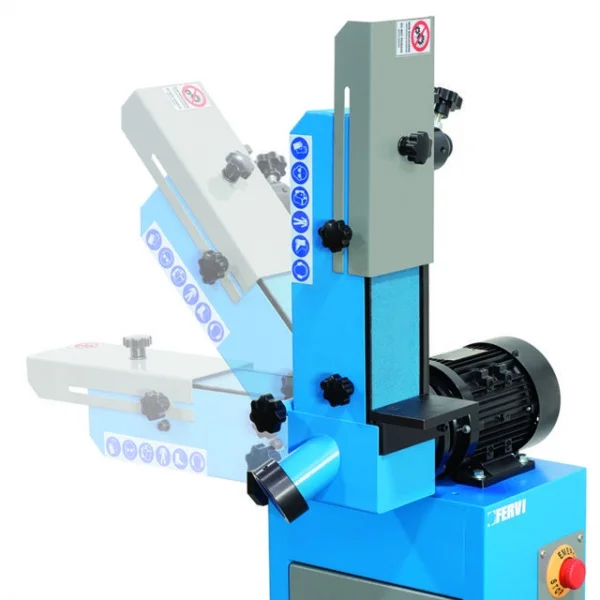 Fervi 0667/100 levigatrice a nastro inclinabile con banco 1000x100 mm - dettaglio 2