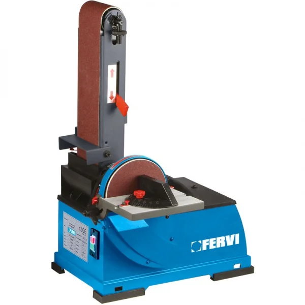 Fervi 0523 levigatrice inclinabile a nastro e disco da banco 375 w - dettaglio 1
