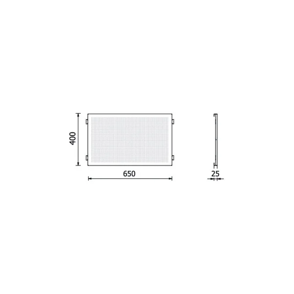 Beta rsc50 2.0 pfs pannello forato superiore 050001312 - dettaglio 2