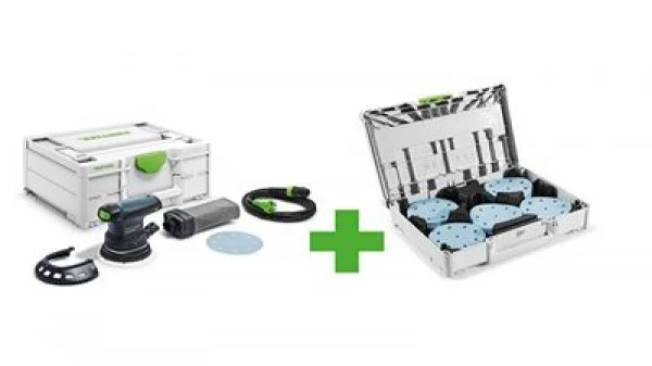 Festool ets 125 req gr-sys p levigatrice orbitale 250 w con set di abrasivi 578202 - dettaglio 1