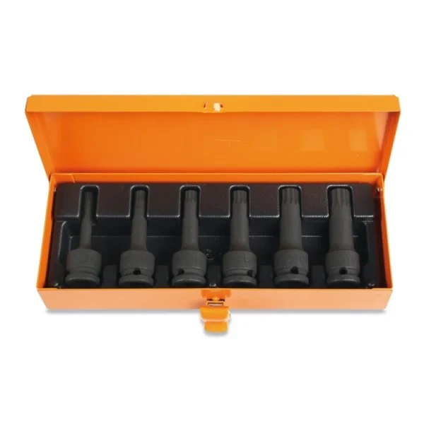Beta 720xzn/c6 set di chiavi a bussola 1/2" fosfatate impronta xzn 6 pz. 007201530 - dettaglio 1