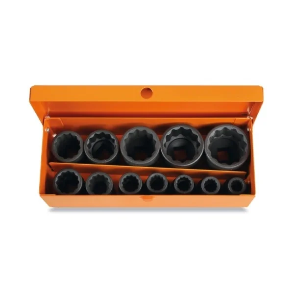 Beta 720b/c12 set di chiavi a bussola poligonali 1/2" fosfatate 12 pz. 007201912 - dettaglio 1