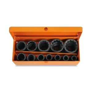 Beta 720b/c12 set di chiavi a bussola poligonali 1/2" fosfatate 12 pz. 007201912 - dettaglio 1