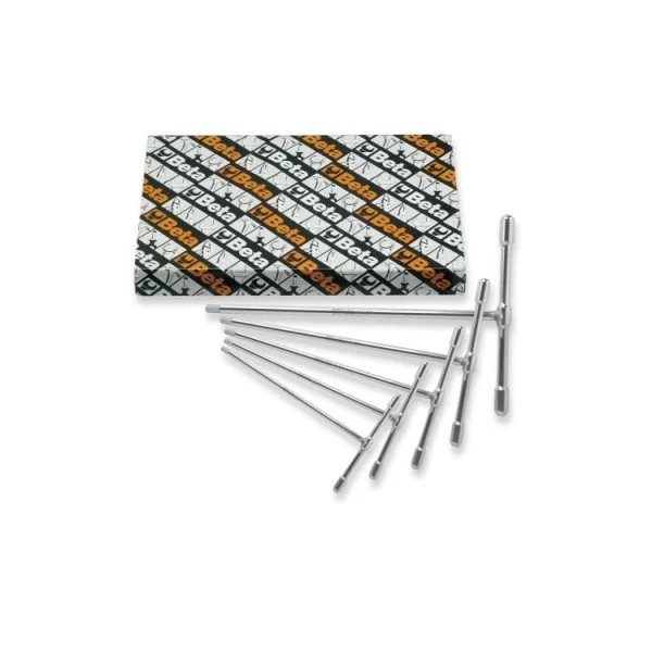 Beta 951gp/s6 set di chiavi a t maschio esagonale astina fissa 6 pz. 009511687 - dettaglio 1