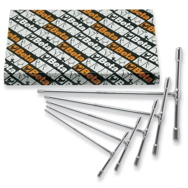 Beta 951gp/s6 set di chiavi a t maschio esagonale astina fissa 6 pz. 009511687 - dettaglio 2