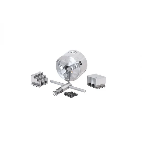 Fervi m075a/080 mandrino di precisione autocentrante 3+3+3 griffe per tornio - dettaglio 1