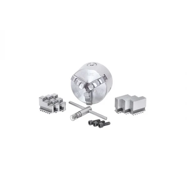 Fervi m075a/100 mandrino di precisione autocentrante 3+3+3 griffe per tornio - dettaglio 1