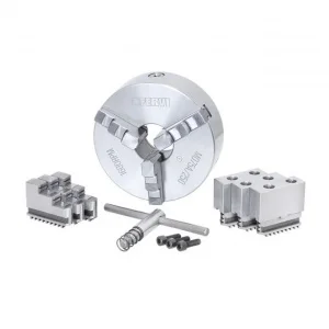 Fervi m075a/250 mandrino di precisione autocentrante 3+3+3 griffe per tornio - dettaglio 1