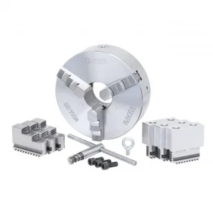 Fervi m075a/320 mandrino di precisione autocentrante 3+3+3 griffe per tornio - dettaglio 1