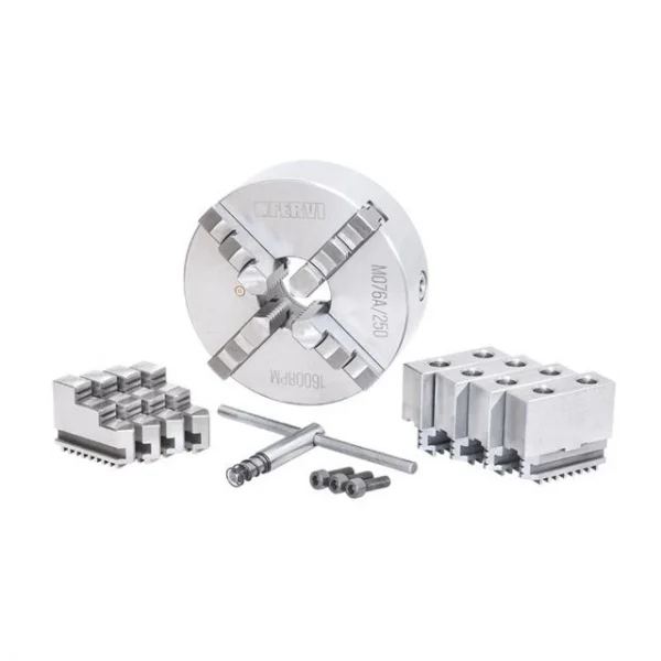 Fervi m076a/250 mandrino di precisione autocentrante per tornio 4+4+4 griffe - dettaglio 1