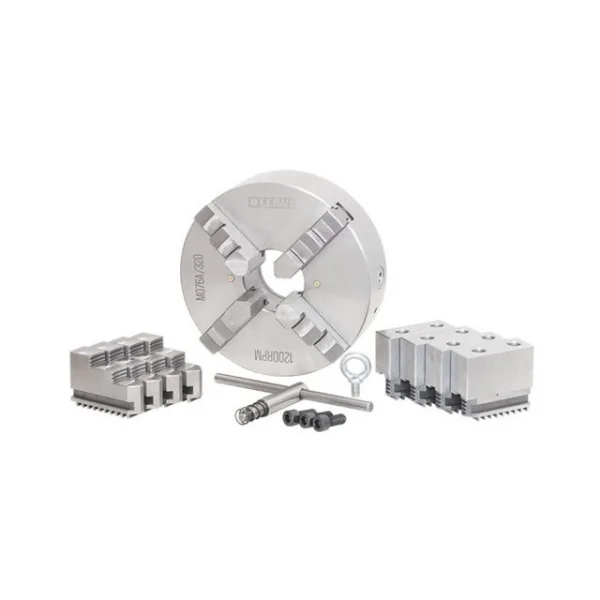 Fervi m076a/320 mandrino di precisione autocentrante per tornio 4+4+4 griffe - dettaglio 1