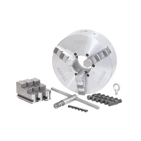 Fervi m078a/160/d1-4 mandrino camlock autocentrante di precisione a 3+3 griffe - dettaglio 1