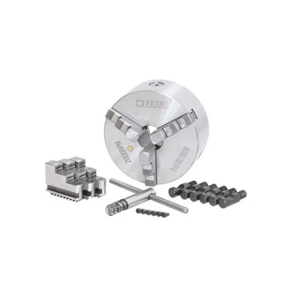 Fervi m078a/200/d1-5 mandrino camlock autocentrante di precisione a 3+3 griffe - dettaglio 1