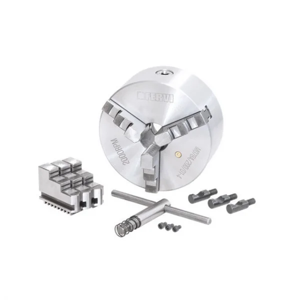 Fervi m078a/200/d1-4 mandrino camlock autocentrante di precisione a 3+3 griffe - dettaglio 1