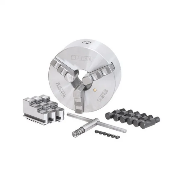 Fervi m078a/250/d1-8 mandrino camlock autocentrante di precisione a 3+3 griffe - dettaglio 1