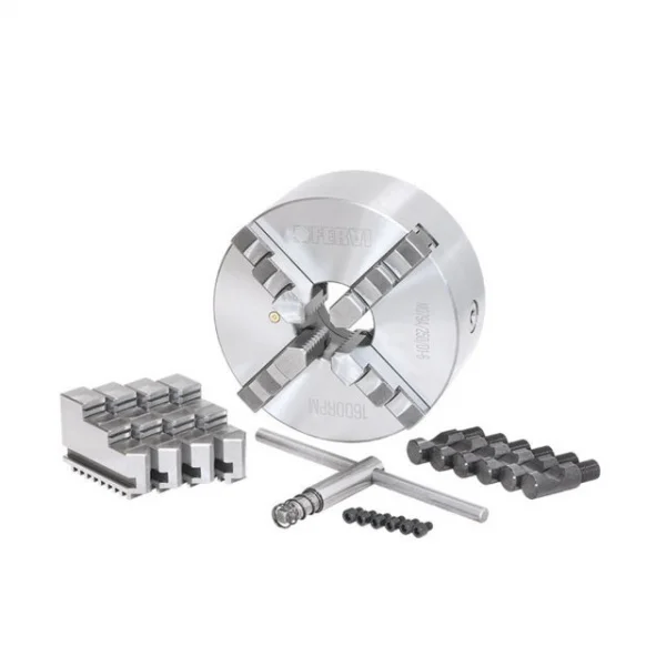Fervi m079a/250/d1-6 mandrino a 4+4 griffe di precisione autocentrante camlock - dettaglio 1