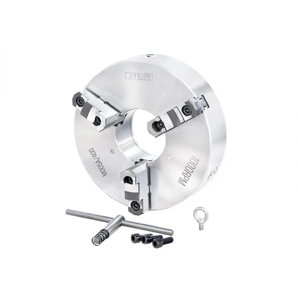 Fervi m005a/400 mandrino di precisione autocentrante a 3 griffe reversibili - dettaglio 1