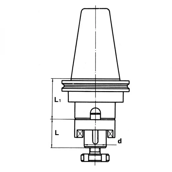Fervi 32a50 mandrino porta frese combinato rettificato - dettaglio 2
