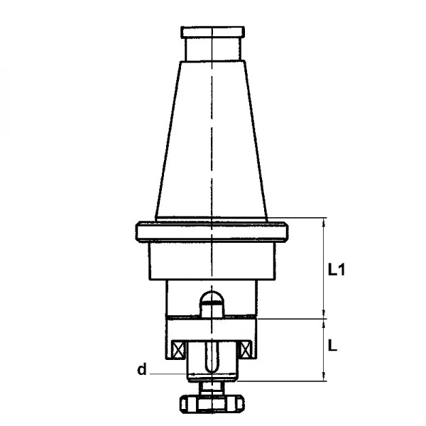 Fervi 32/b50 mandrino porta frese combinato rettificato - dettaglio 2