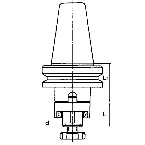 Fervi 22/d50 mandrino combinato porta frese temprato e rettificato - dettaglio 2