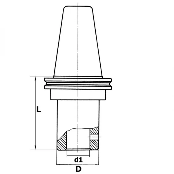 Fervi 4/32a40 mandrino porta frese tipo weldon con vite di serraggio - dettaglio 2