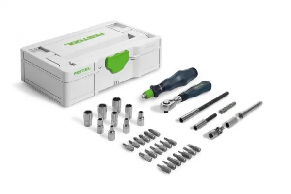 Festool sys3 s 76-1/4"-ce ra valigetta con set di utensili a cricchetto 36 pz. 578112 - dettaglio 1