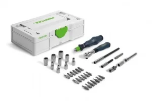 Festool sys3 s 76-1/4"-ce ra valigetta con set di utensili a cricchetto 36 pz. 578112 - dettaglio 1
