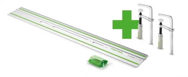 Festool fs 1400/2-kp lt edt fsz binario guida 140 cm con morsetti a vite 578423 - dettaglio 1