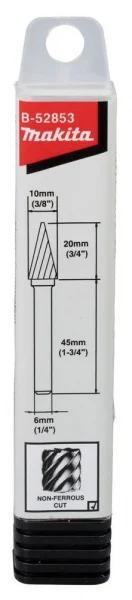 Makita b-52853 fresa tct da metallo per smerigliatrice dritta attacco 6 mm - dettaglio 4
