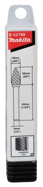 Makita b-52788 fresa tct diamond cut per inox attacco 6 mm - dettaglio 3