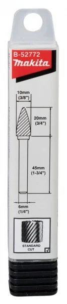 Makita b-52772 fresa tct standard per smerigliatrice dritta attacco 6 mm - dettaglio 3