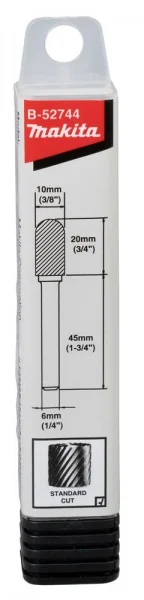 Makita b-52744 fresa tct standard per smerigliatrice dritta attacco 6 mm - dettaglio 3